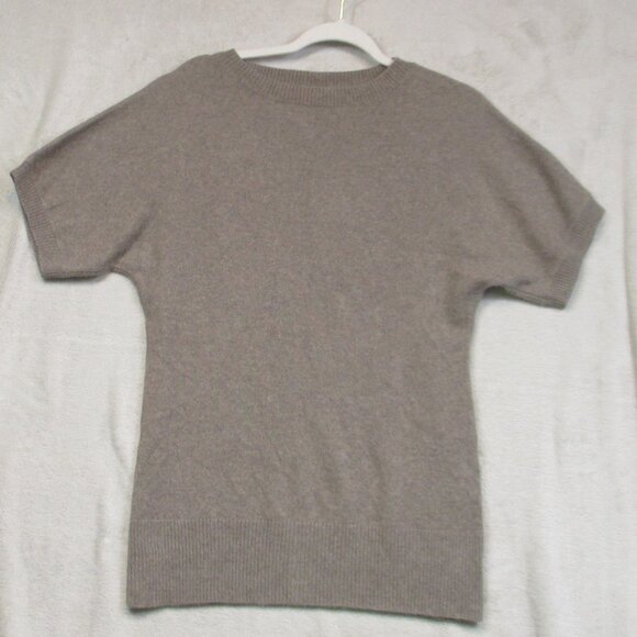 Prive Cashmere Longer Sweater Womens S Brown Knit Soft Luxury Minimalist Preppy - Picture 1 of 5
